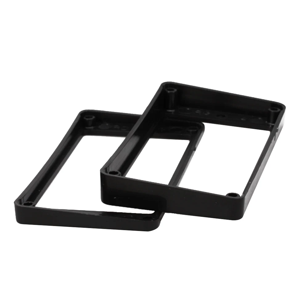 Tooyful 2ks krém čierny zakrivený plastový plastový humbucker snímacie snímače držiak Montážny krúžky pre elektrické gitarové doplnky
