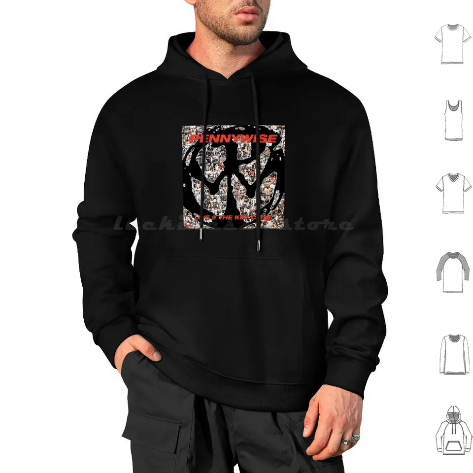 Top Album Pennywise Band Classic Hoodie Cotton Long Ruckve Pennywise It Horror Clown Pennywise Music Band Pennywise New98
