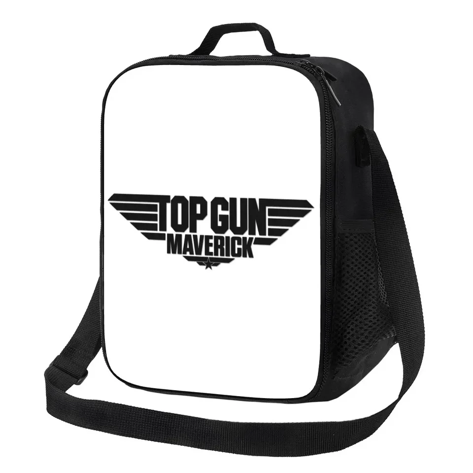 Top Gun Maverick Izolované obedové tašky pre ženy Tom Cruise Film Restrycible Cooler Thermal Food Bento Box Outdoor Camping Travel