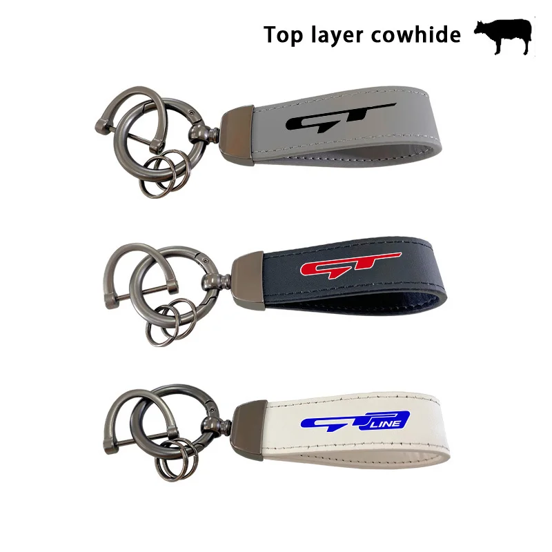 Top vrstva kľúče od hovädzieho reťazca Keyrings Lanyard for Kia GT Line Sportage Ceed Picanto K5 K4 K3 KX5