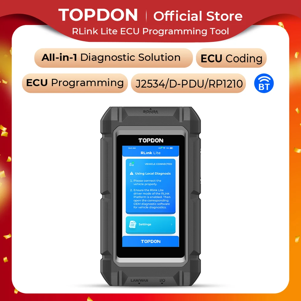 Topdon Rlink Lite E-Cu Programovací program programovací nástroj OE na úrovni diagnostika Auto
