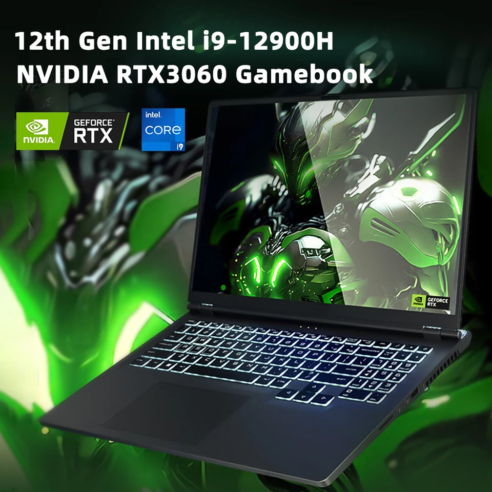 Topton Gaming Laptop Intel I9 12900H I7-12700H NVIDIA GEFORCE RTX 3060 GDDR6 6GB GPU 16 