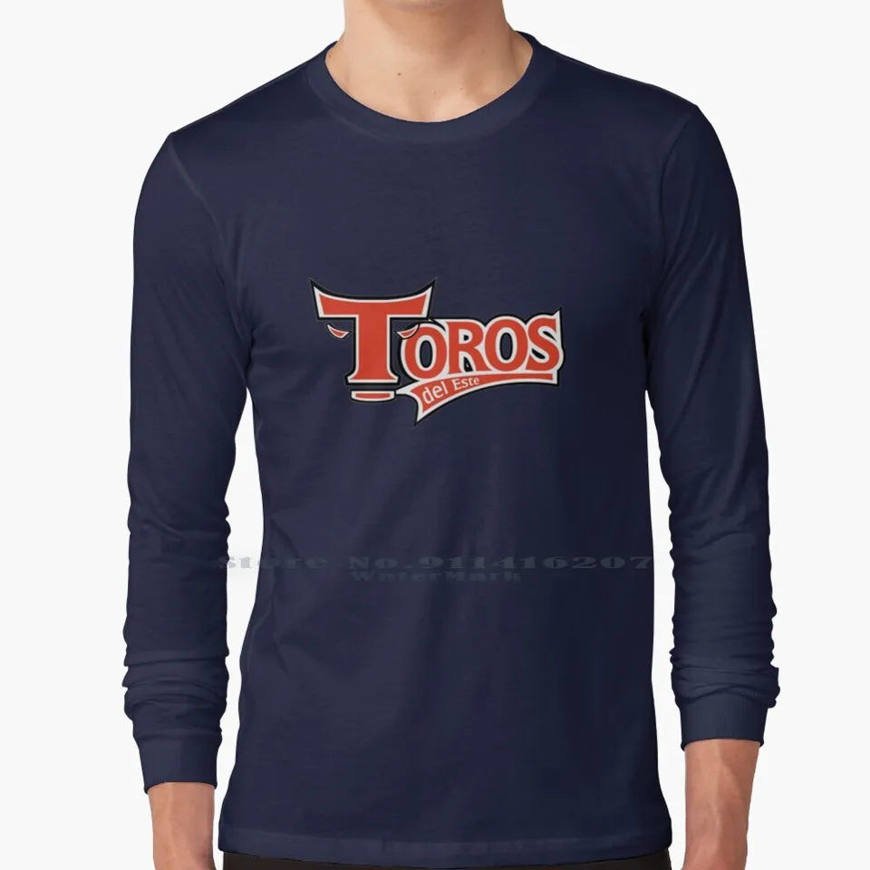 Toros del Este 100% bavlnená dlhá rukáv Tričko Águilas Cibae? Ako Las Aguila del Cibao Santiago Lidom baseball beisbol Estrellas