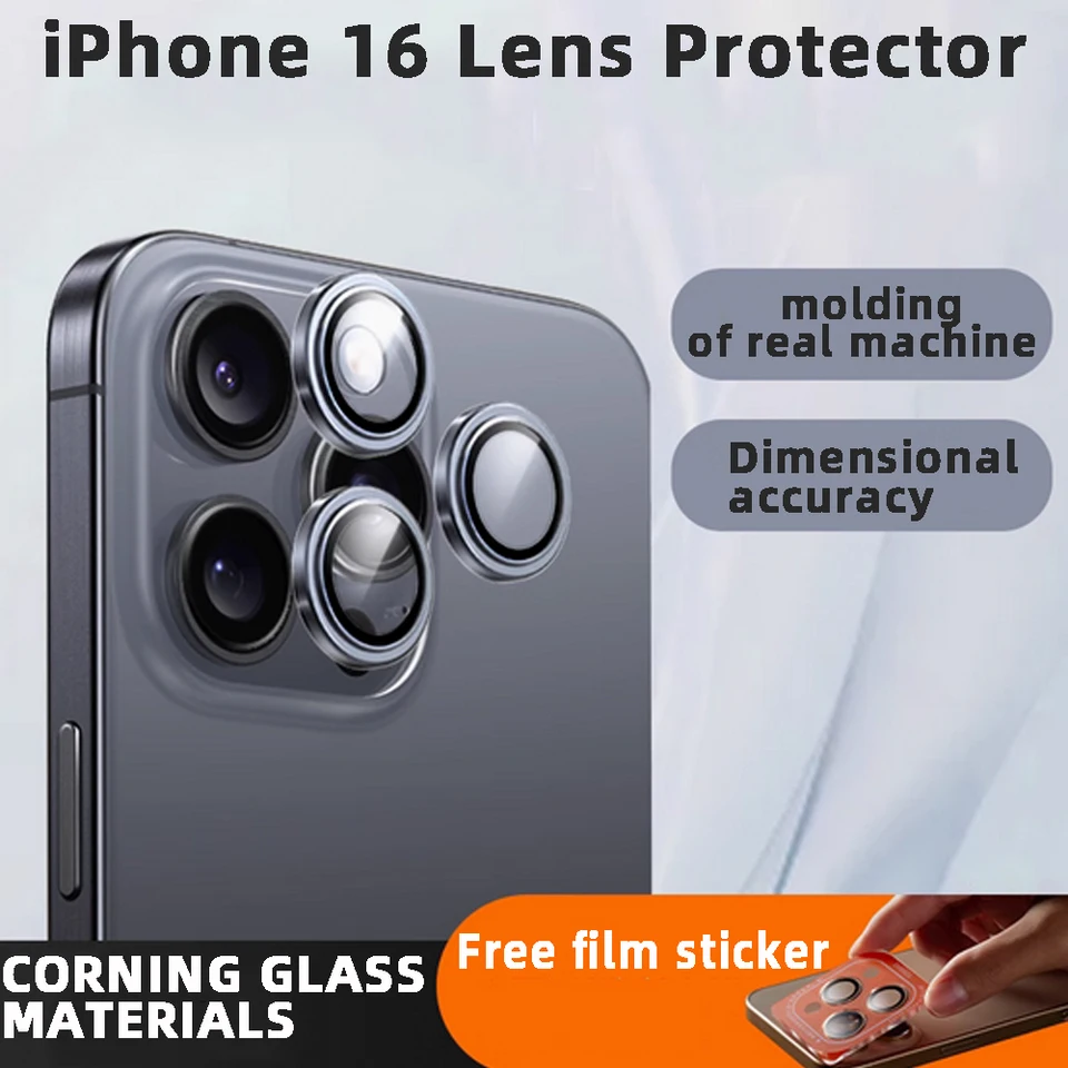Torras pre iPhone 16 Pro Max kovový chránič kovových objektívov Temperovaný sklenený kryt iPhone 16 Pro Protector šošovky