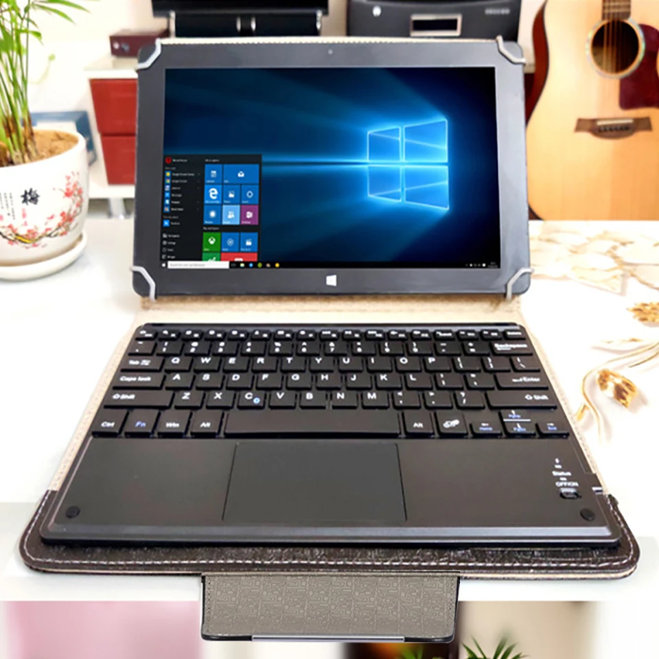 TouchPad Wireless Bluetooth Klávesnica s koženým puzdrom pre tablet iPad Univerzálny prenosný prenosný mini bezdrôtová klávesnica Bluetooth