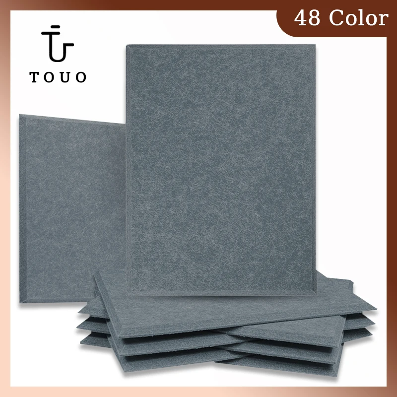 Touo akustický panel obdĺžnik 6 PCS Akustické ošetrenie štúdio zvukové izolácie panely pre domácu hudbu Studio Sound Proof Wall Panels