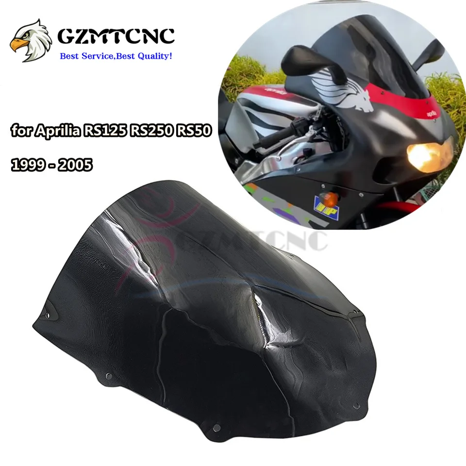 Touring čelné sklo pre roky 1999-2005 Aprilia RS125 RS250 RS50 čelné sklo RS 125 250 50 50 Motocyklové veterné sfarbenie krytu veternej obrazovky