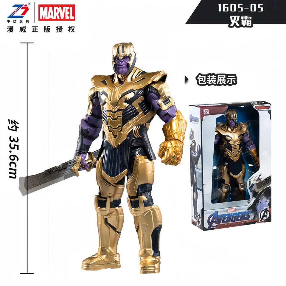 Tovar v sklade Marvel Zdtoys Originálny Iron Man 1/5 35,6 cm Thanos Mk24 Mk22 Akčné figúrky modely hračky anime narodeniny darček k narodeninám