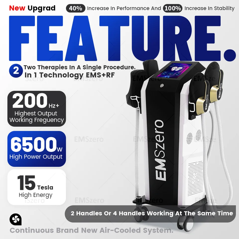 Továrenská cena Hieemt Emszero 4Handles RF Body Scharpting Pro 6500W 15 Tesla Neo Ems Body Sculpt RF Machine a panvové voliteľné voliteľné