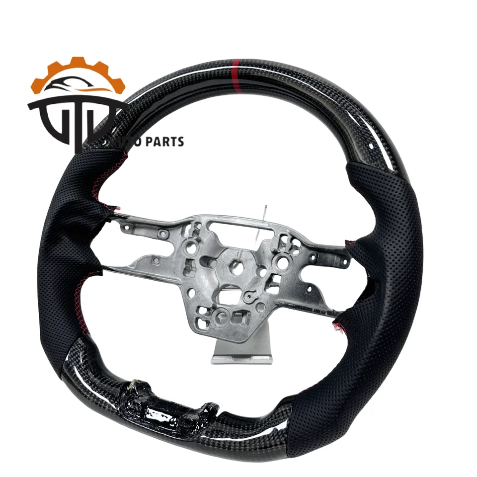 Továreň Cena Glasinate Carbon Fiber volant s perforovanou kožou pre Mustang 2024