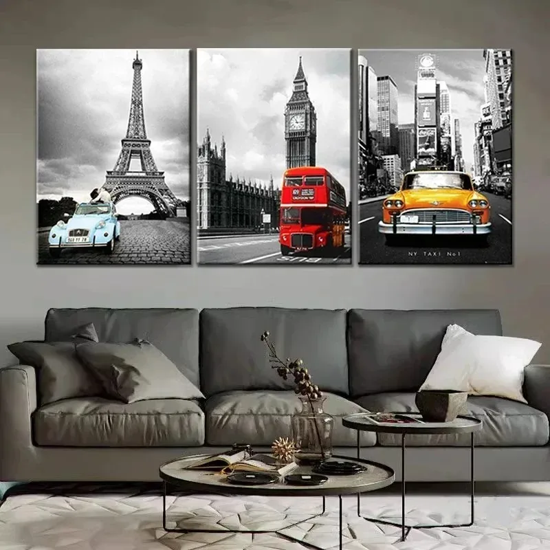 Tower New York City Car Landscape Wall Art