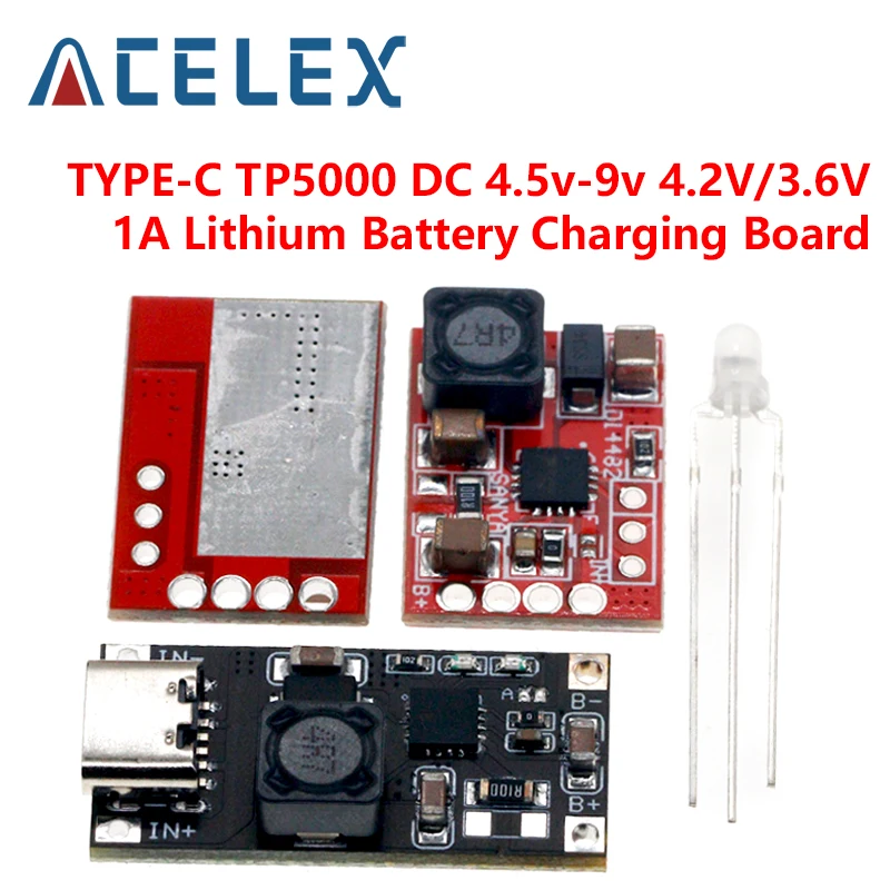 TP5000 4,2V/3,6 V 1A Modul nabíjacej nabíjacej nabíjania