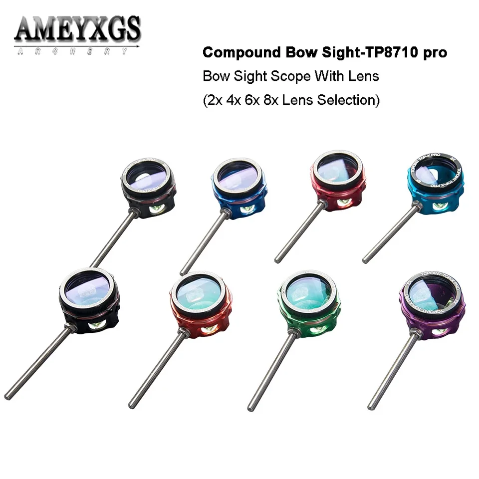 TP8710 Pro Swight 2/4/6/8x Priemer rozsahu šošovky 29 mm zložené zložené z pohľadu 7075 Hliníkový CNC na lov lukostreľby na lov lukostreľby