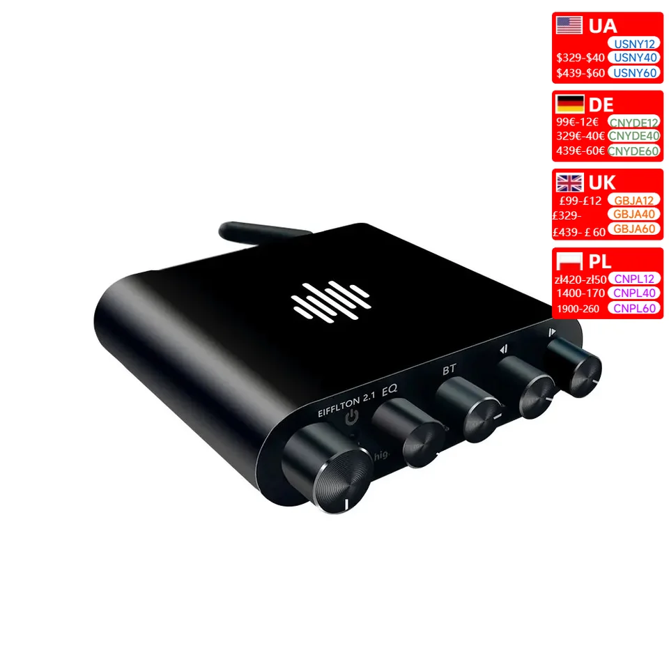 TPA3116 DSP2.0 Výkonový zvukový zosilňovač 50W*2 podporuje Bluetooth 5.0 3.D Stereo priestorový zvuk