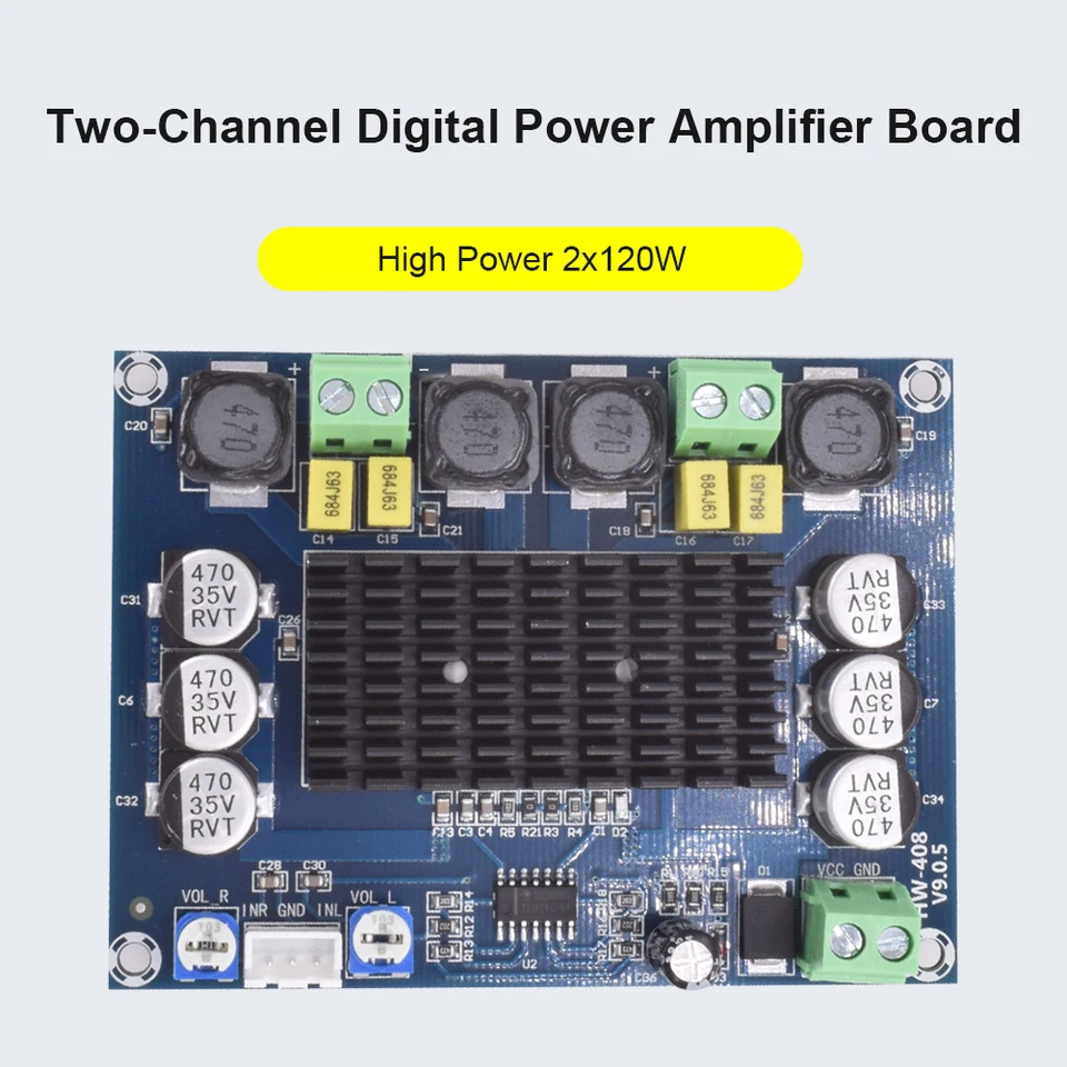 TPA3116D2 DIY 240W AmplificAdor Sound Board DC12-26V 120W*2 Digitálny stereofónny zosilňovač DIGICKÝ DIGÁRNA KONIKÁLNE SUBWOOFER doska