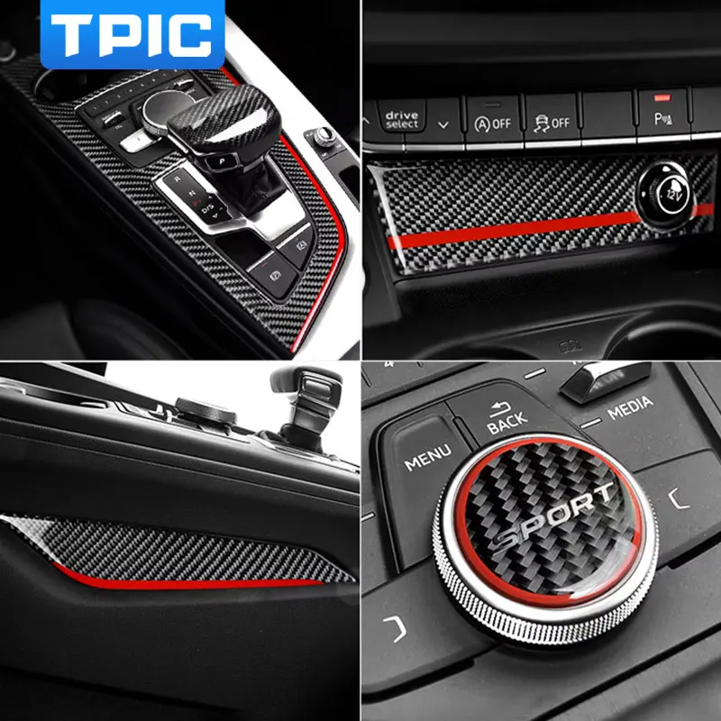 TPIC pre Audi A4 B9 2015- Zvonené nálepky na prevodové prístroje prevodovky pre prevodové vybavenie pre prevodové vybavenie