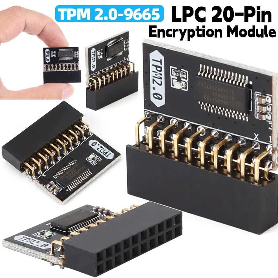 TPM 2.0 Encryption Security Modul 20 PIN Modul Modul Výmena dielu Modul 4 GB pre platformu gigabajtov