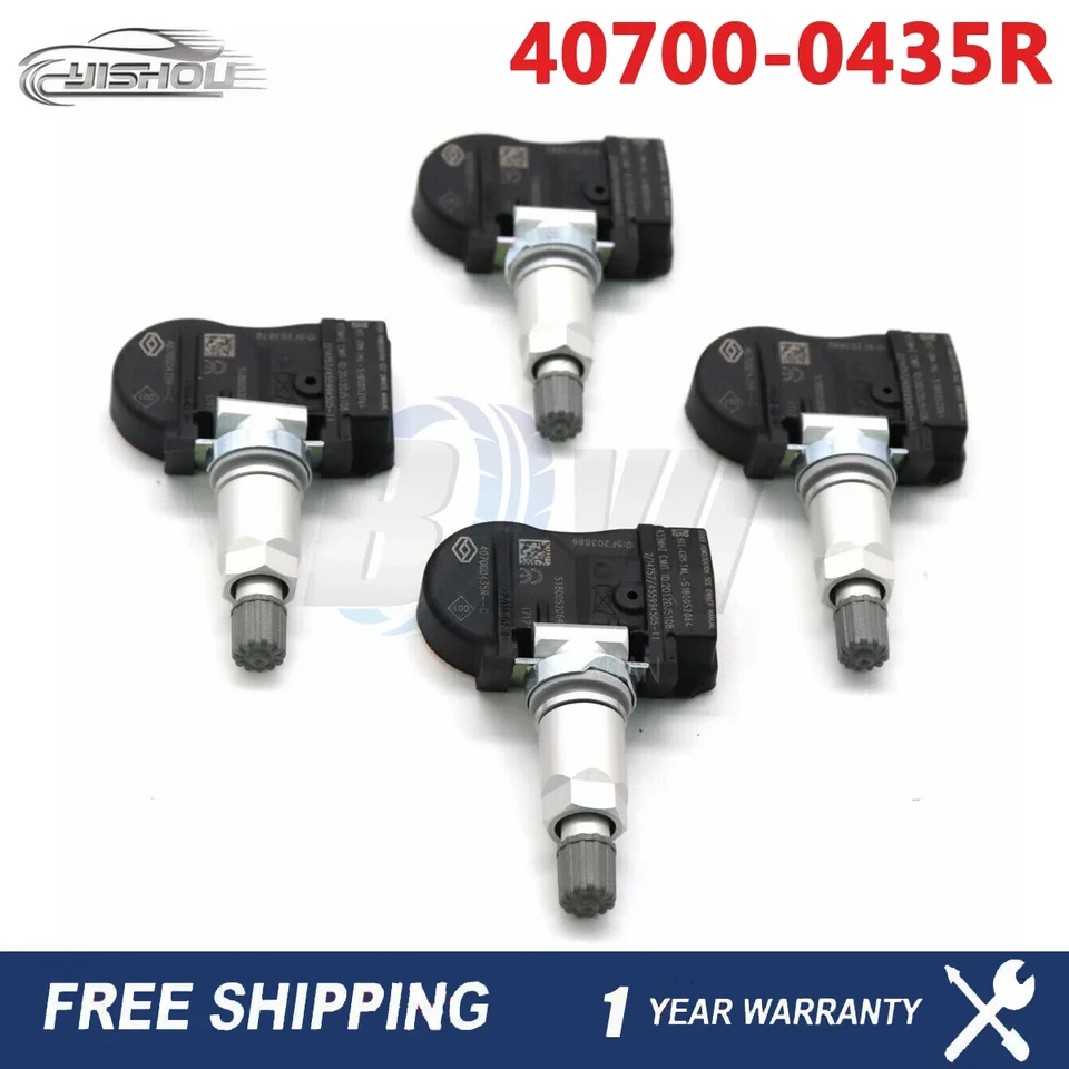 TPMS 407000435R pre Renault Laguna Megane III Van Fluence Scenic Zoe Latitude Tire Systém monitorov tlaku 433 MHz