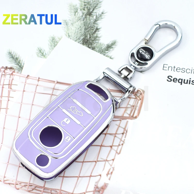 TPU Car Key Key Key Cover Auto Shell FOB pre Fiat Cronos Egea 500x Toro Egea Toro Nuovo Grazie Tipo pre Dodge Neon Accessories