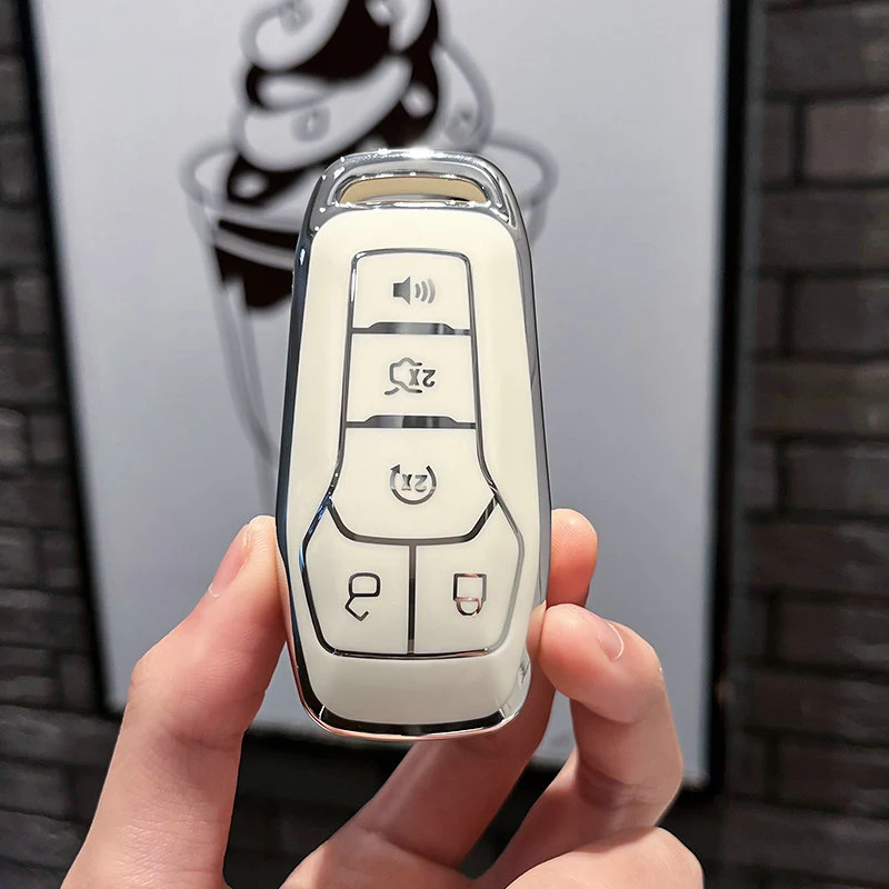 TPU CAR KEY Kryt kryt shell FOB pre Ford Fusion Fiesta Escort Mondeo MK4 Ranger Everest S MAX KUGA2 Ochranné príslušenstvo