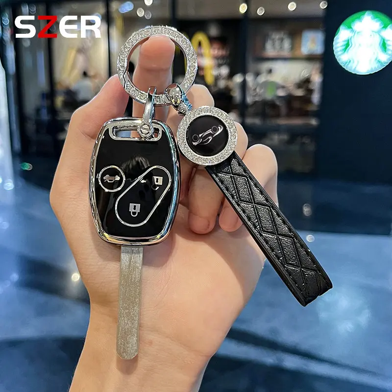 TPU CAR KLYT PRÍPAD PANEL PRE HONDA ACCOND CIVIC CRV CR-V Pilot Insight Insight RIDGELINE OCHRANA DRÁVKA PRÍSLUŠENSTVA FOB KEYCHAIN