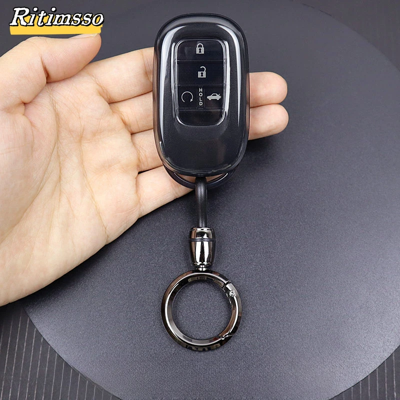 TPU CAR REMOTH KEY FOB Cover Case Pase Protector pre Honda Civic 11. Adcort HR-V CR-V CRV ZRV 2022 2023 2024