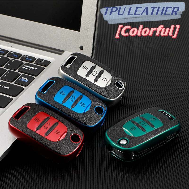 TPU kožené auto vzdialené kľúče kryt kľúča shell FOB pre Baojun 560 RS-5 530 630 310 E100 310W 510 730 360 Držiak shell príslušenstvo