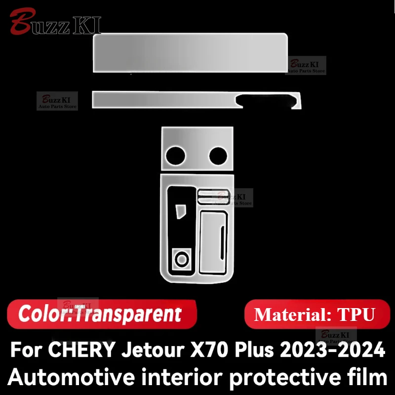TPU pre Jetour x70 plus 2023 2024 Transparentný ochranný film Interiér Centrálny riadiaci navigačný panel príslušenstvo príslušenstvo