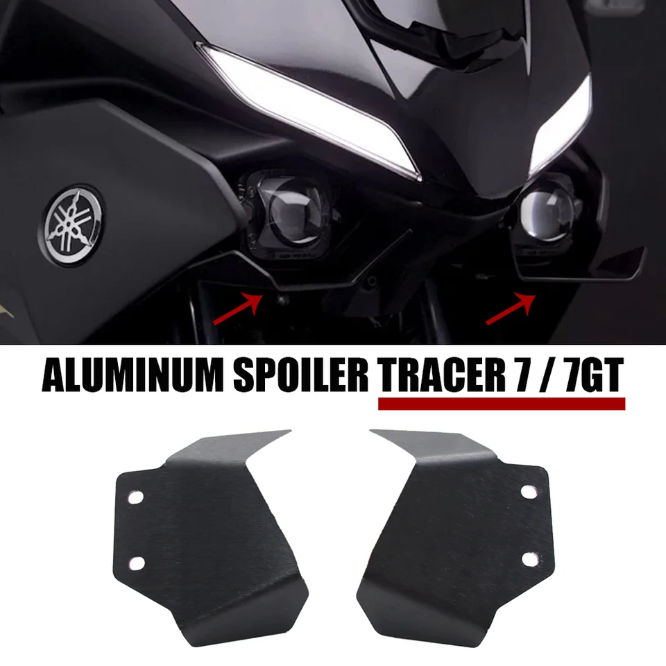 Tracer 7 Tracer 7gt Krídlové spojlery Príslušenstvo pre Yamaha Tracer 7 Spoilery Extension pokrýva krídlové kapotáž hliníka 2021-2025
