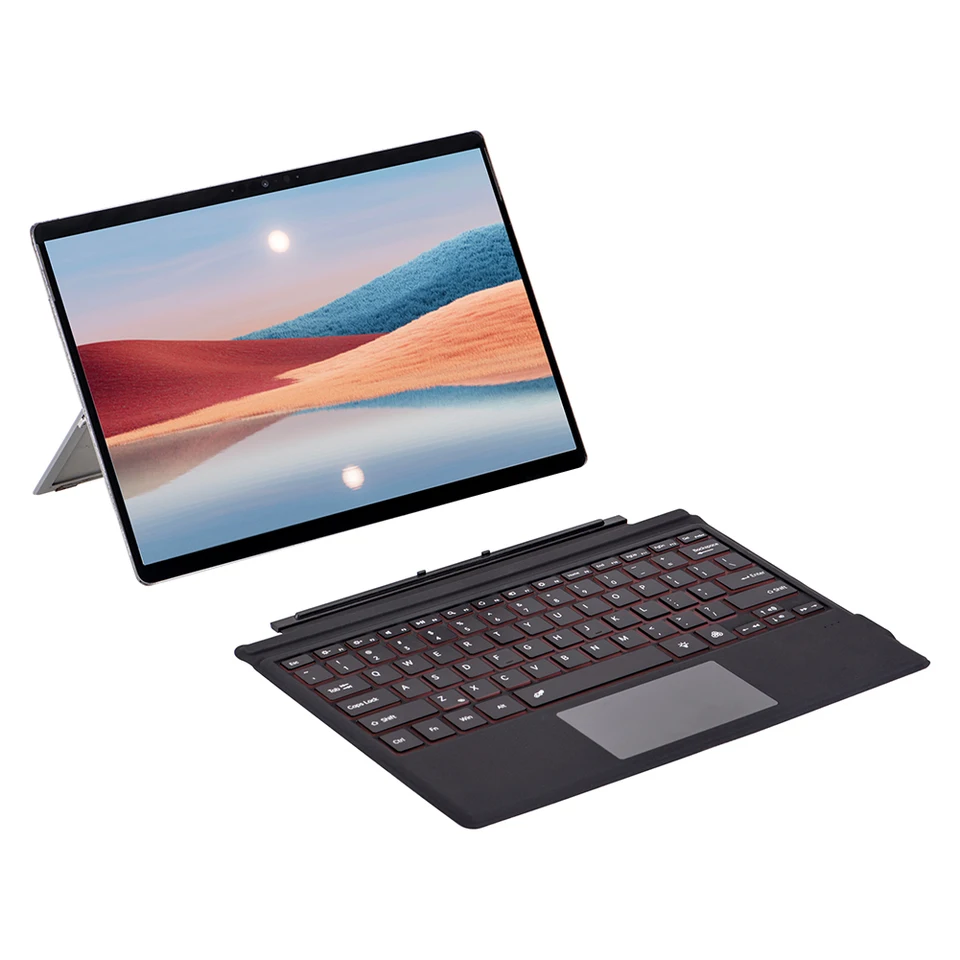 TrackPad Keyboard Bluetooth kompatibilná 5.1 Nabíjateľná dotyková klávesnica Keypad Multi-Touch Trackpad pre Microsoft Surface Pro 3 4 5 6 7