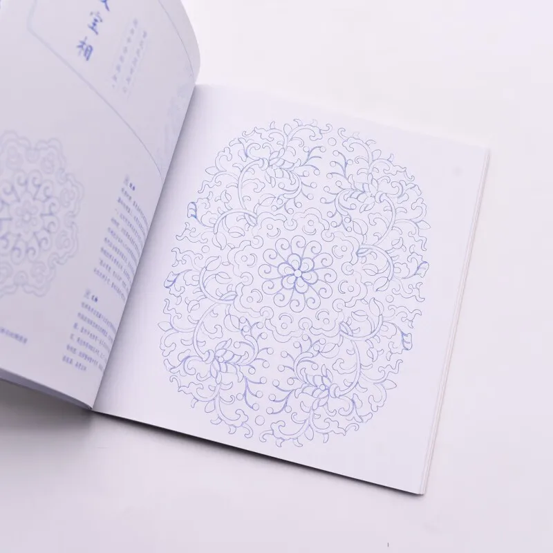 Tradičné čínske klasické vzory sfarbenie knihy kresba kresby Art Books so 47 kvetinovými vzormi
