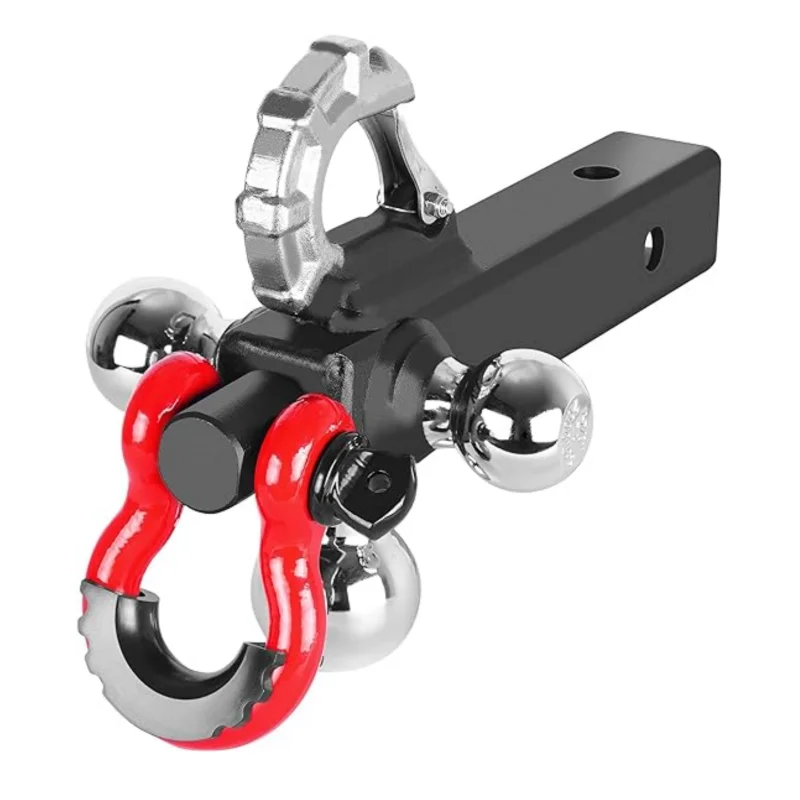 Trailer Hitch Ball Tri Ball Hitch s háčikom otočným vlečným pripojením sa hodí 2-in prijímač s 1-7/8 2-in 2-5/16-in