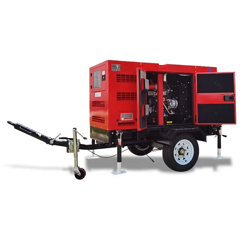 Trailer Mobile Perkins Cummins Generátor set 220V 40 kw mobilná nafta elektrárne 50 kVA