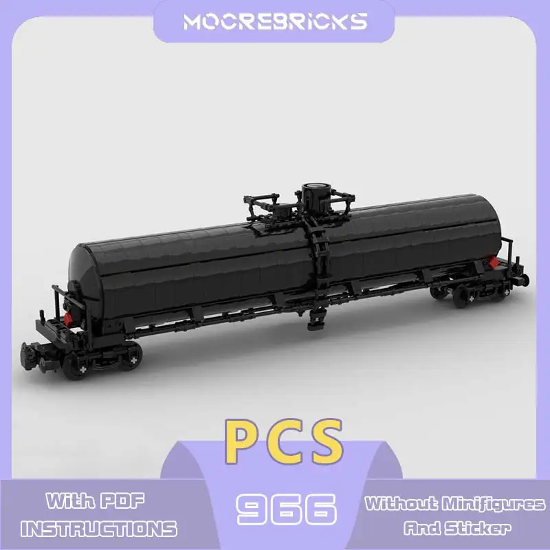 Train Series DOT-117J 100W Model tankového automobilu MOC-178458 Mestský dopravný nástroj BUDOVANIE BLAKOVANIA AKOMPLIVE BRICKS