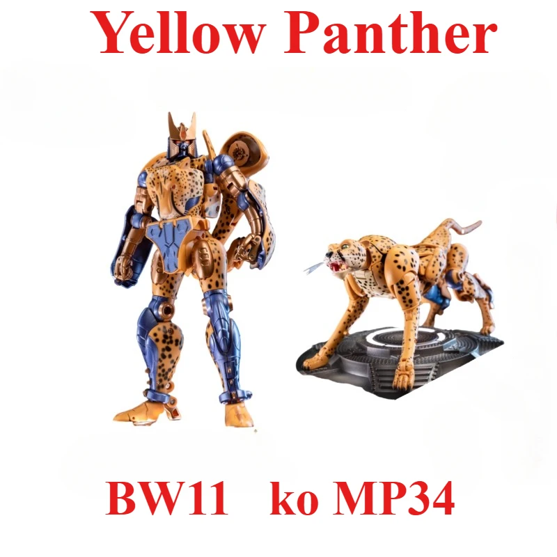 Transformation Robot Toy Yellow Panther BW-11 BW11 Beast Wars Cheetor Ko mp34 s krabicou