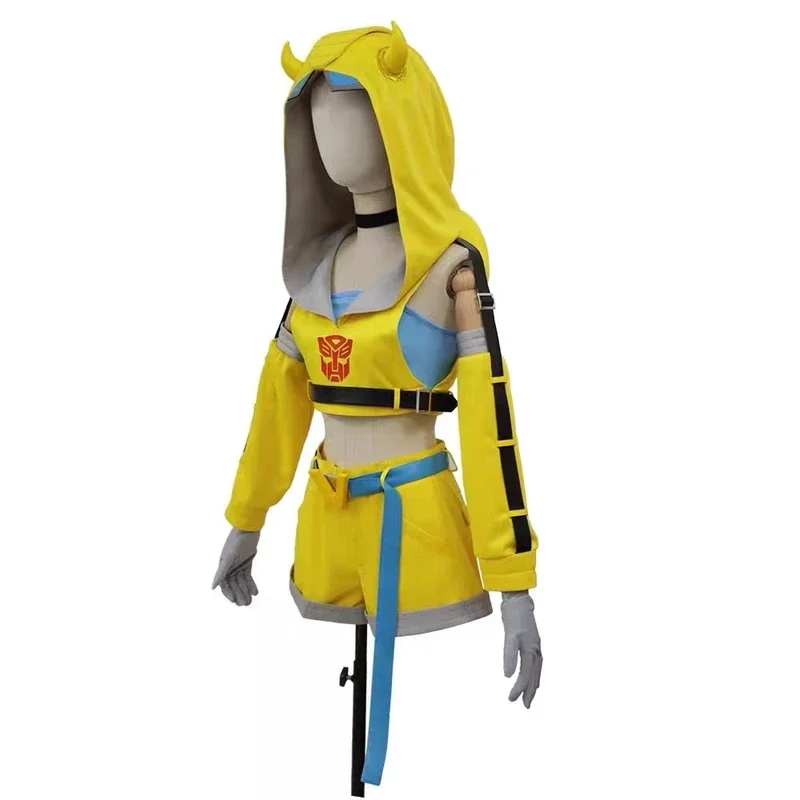 Transformers Girl's Tretia Bomb Bumblebee Cosplay kostým Halloween Carnival Set