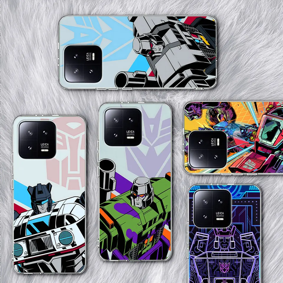 Transformers Telefónny puzdro pre Xiaomi Mi 11T 13 11 10T 8 9 CC9 A3 CC9E 11i 12 12x 5x A1 8 9T Pro A2 6x 10 Lite Transparent Cover