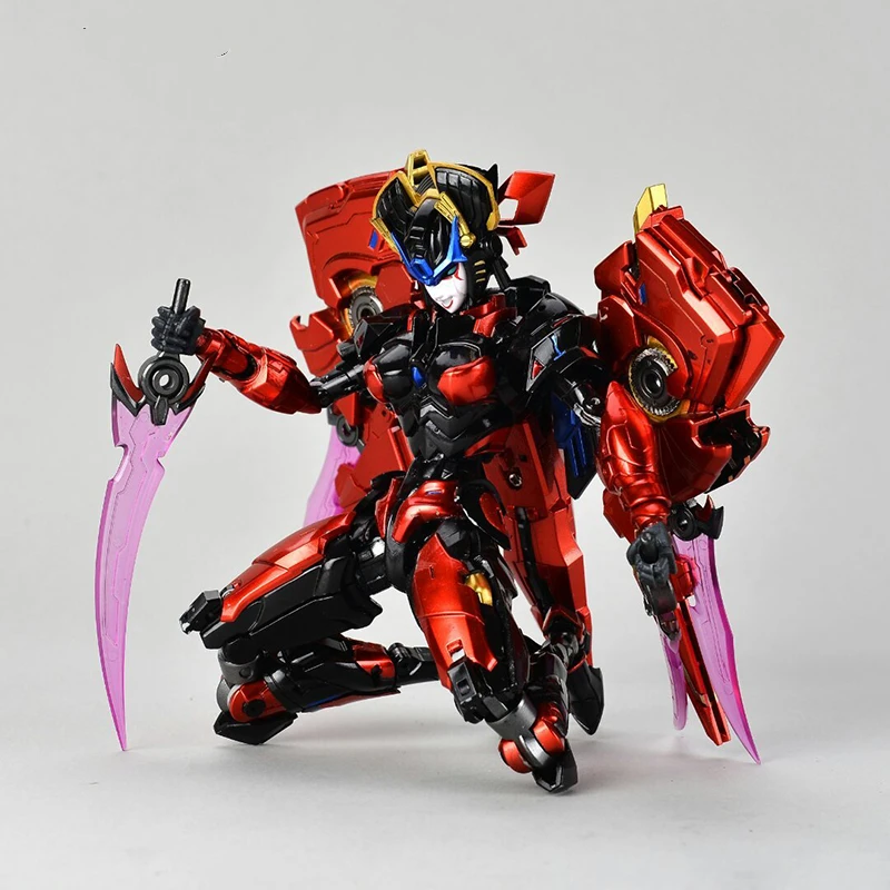 Transformácia Bingotoys BT-02 BT02 Windblade Windblade CitySpeaker IDW Super Moveble so základňou G1 Action Figing Robot Hračky