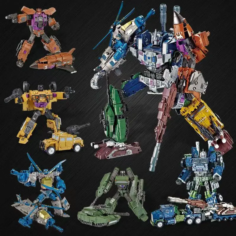 Transformácia Jinbao Bruticus warbotron zmes Hercules Car People 5 v 1 Kombinácia zväčšená verzia Akčná figúrka robot.