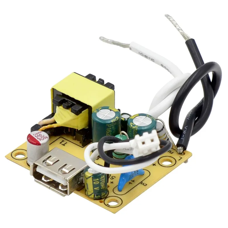 Transformátor elektrickej dosky s malým objemom 5v2a s montážnymi otvormi prispôsobuje zabudovaný modul ovládača 5v2a 10w