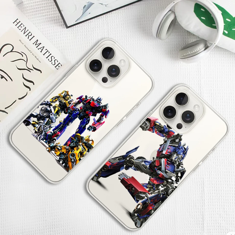 Transformátori Moive Phone Case pre Samsung S24 23 22 21 Ultra Plus A55 35 25 15 04 5G Transparent Shell