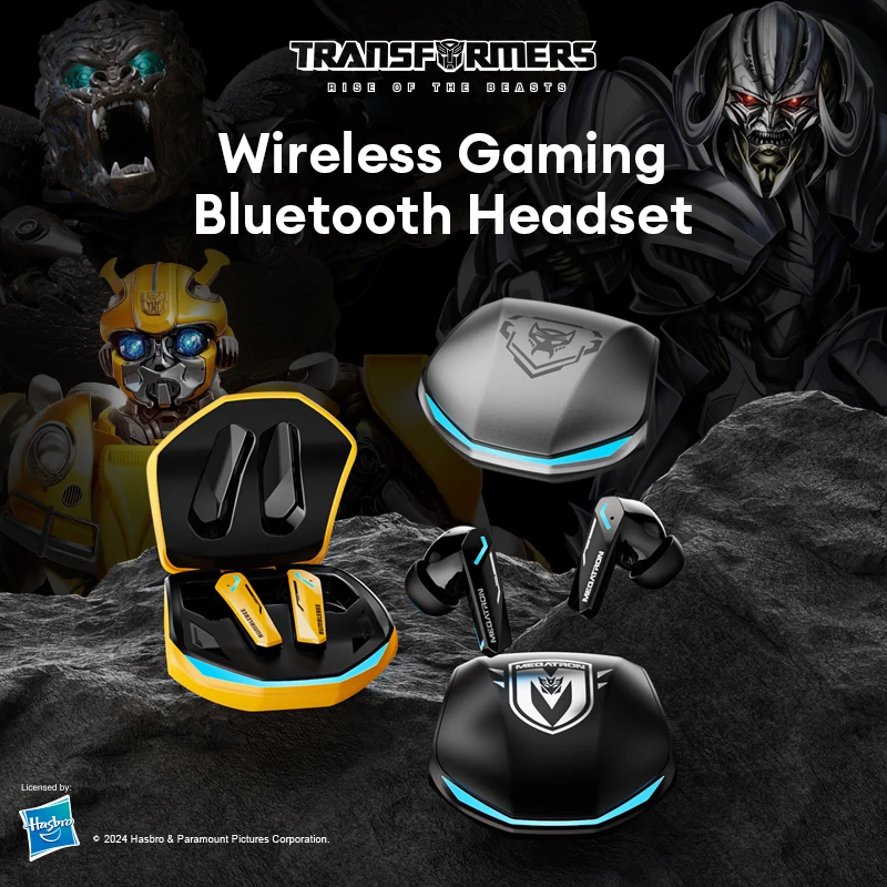 Transformátory TF-T10 Wireless Bluetooth 5.4 Herné slúchadlá s nízkou latenciou slúchadlá dlhé vytrvalostné športové slúchadlá