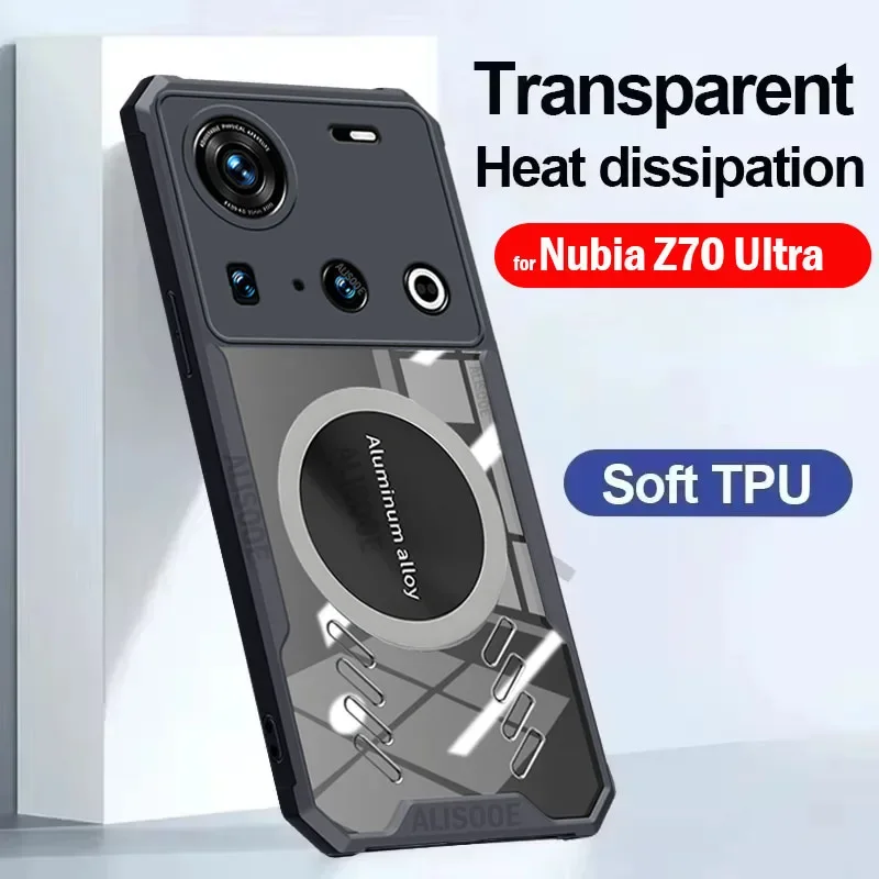 Transparentná CAPA pre Nubia Z70 Ultra Case Clear TETE PRE PROCONÁCIU OCHRANA PRE NUBIA Z70 ULTRA NX733J, NX736J FONDA