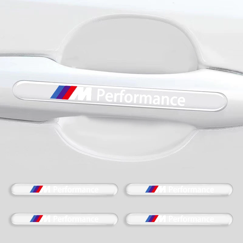 Transparentné logo proti korenia dekoratívna nálepka pre rukoväť pre dvere pre BMWM E46 E39 E90 E60 E36 F30 E34 E30 F20 E92 M3 M4 M5