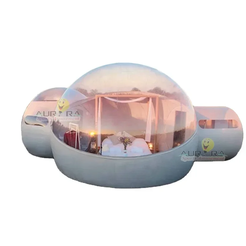 Transparentné čisté kupoly nafukovacie bublinové stan PVC Igloo Kemping stan One Plus
