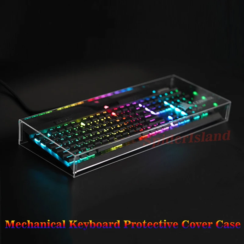 Transparentný akrylový kryt pre Cherry Filco Corsair K70 K95 IKBC Mehcanical Gaming Keyboard Vodotesná prachová odolná ochrana ochrany ochrany