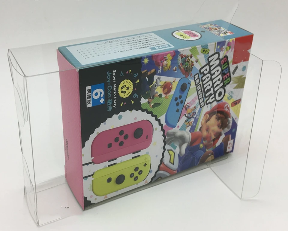 Transparentný chránič boxu pre Nintendo Switch/NS/Super Mario Party Hand Shank Zhromaždenie políčka TEP Game shell Clear Display Case