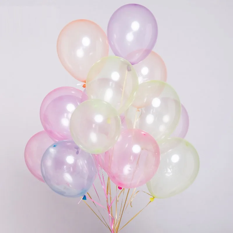 Transparentný latexový balón na narodeninovú oslavu, jasný okrúhly balón, svadobná dekorácia, promócie Ballons, 10 palcov, 10ks