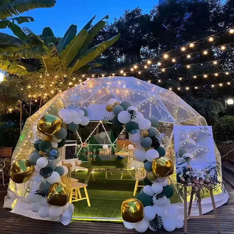 Transparentný luxusný kupolový stan na predaj, stan Glamping Safari, Dome House na predaj, na predaj