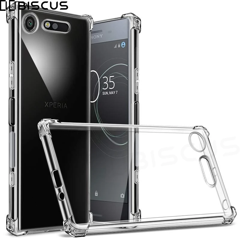 Transparentný nárazový silikónový puzdro pre Sony Xperia L4 L3 10 plus 5 1 III XZ3 XA2 Ultra XA1 XA XZS XZ Premium Cover